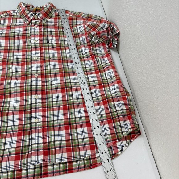 Abercrombie & Fitch Red Plaid Casual Button Down Shirt - Picture 9 of 9